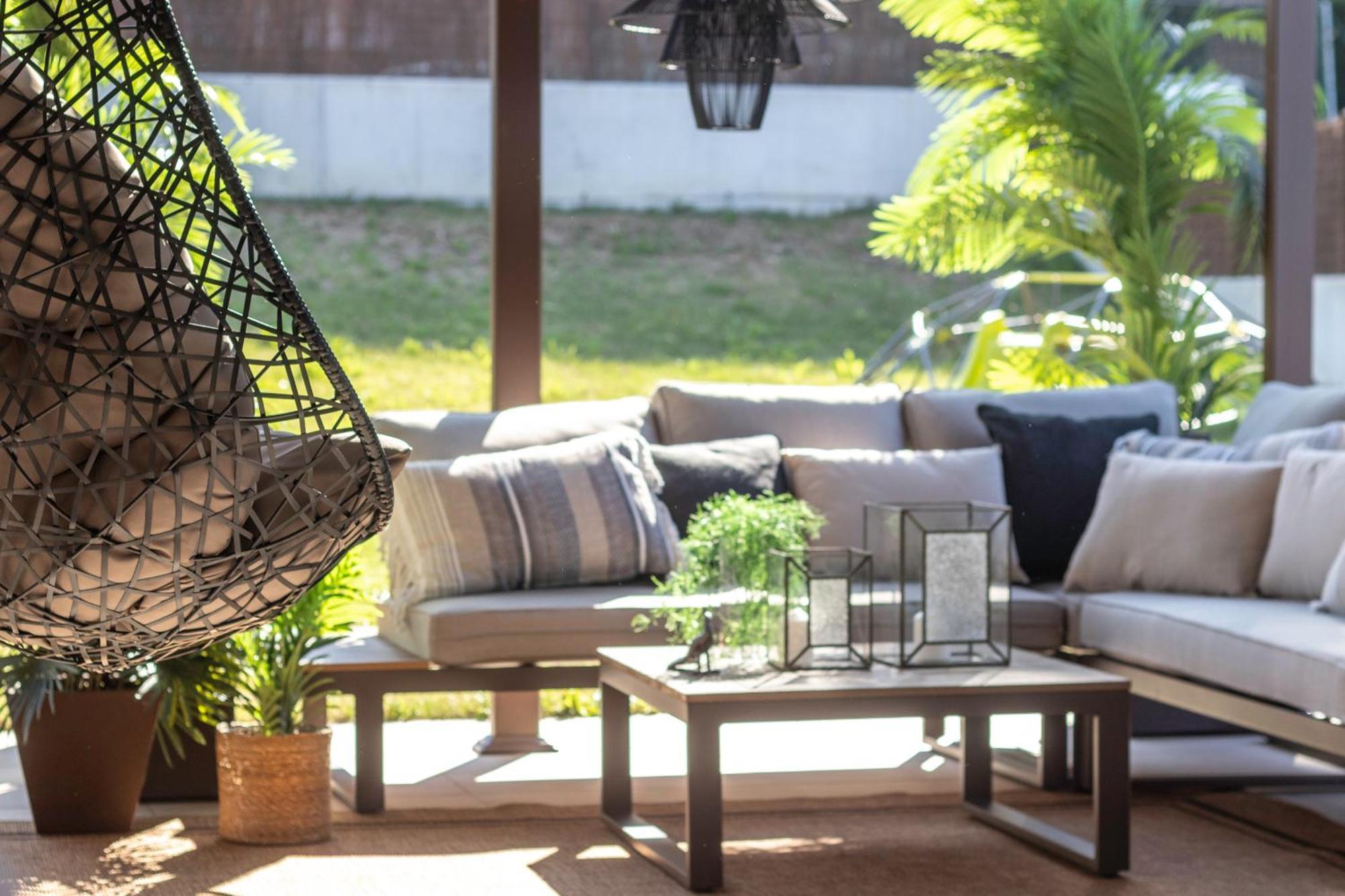 Akomodat En Precioso Y Moderno Con Jardin Y Parking Getxo Buitenkant foto